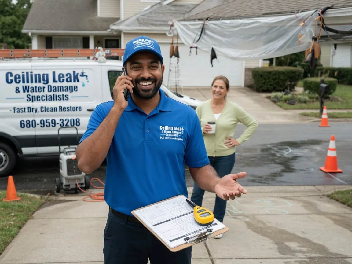 Ceiling Leak Cleanup Otwell, IN FAQs